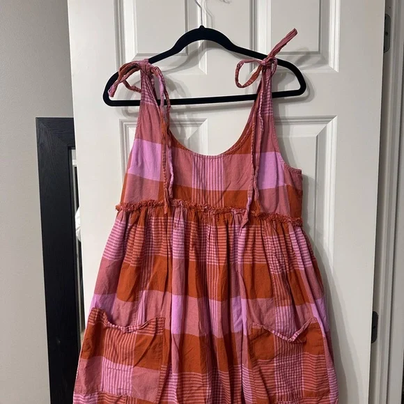 Free People Pink and Orange Striped Dress - Picture 1 of 3